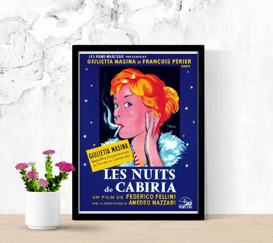 Le nuits de Cabiria framed poster