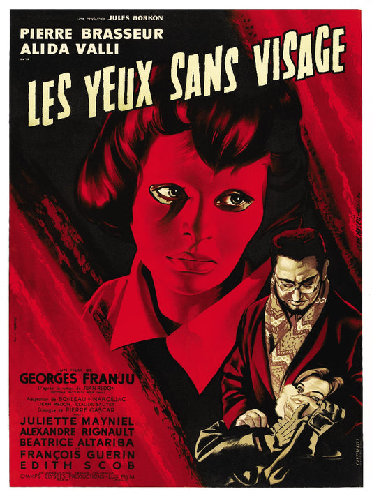 Les yeux sans visage paper poster