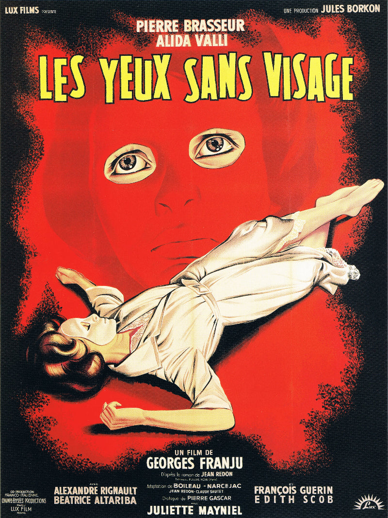 Les yeux sans visage paper poster
