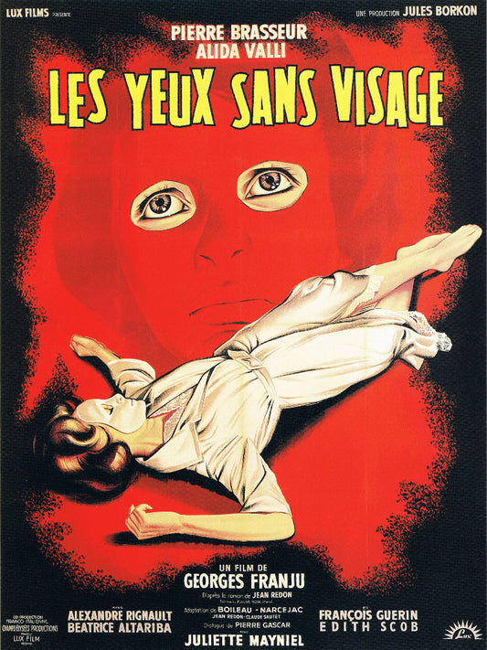 Les yeux sans visage paper poster