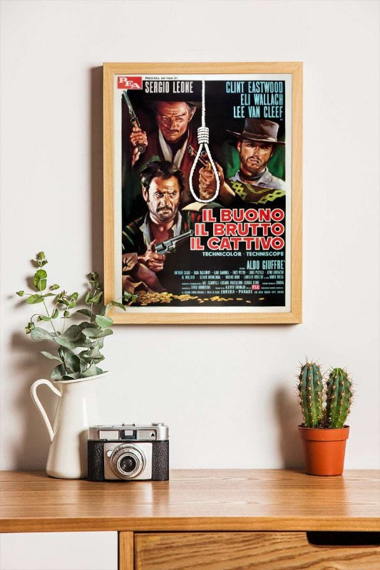 El bueno el feo y el malo - framed poster