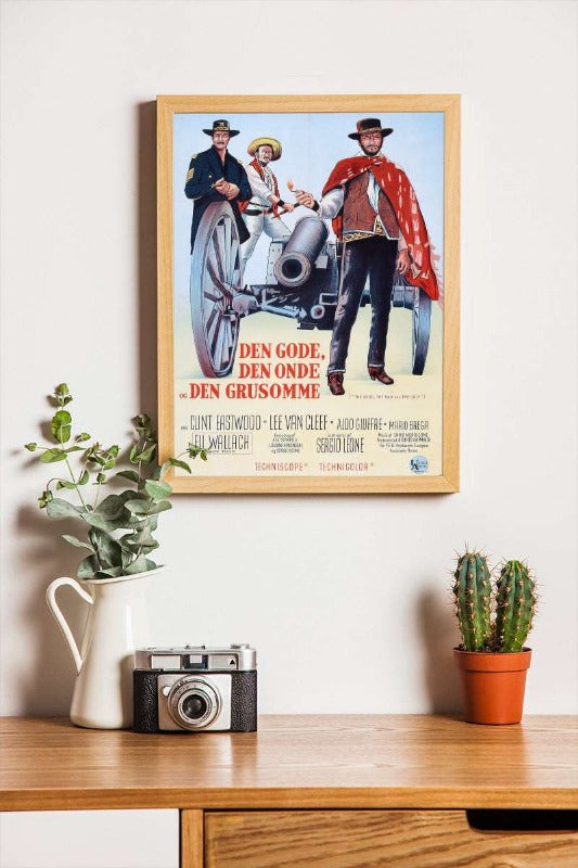 Den Gode Den Onde og Den Grusomme - framed poster