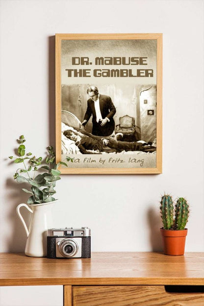 Dr. Mabuse der Spieler Ein Bild der Zeit - framed poster