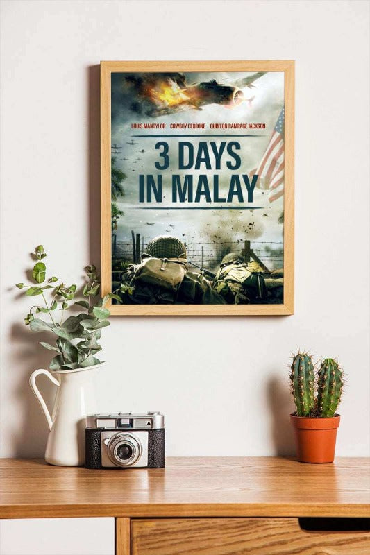 3 Days in Malay - framed poster