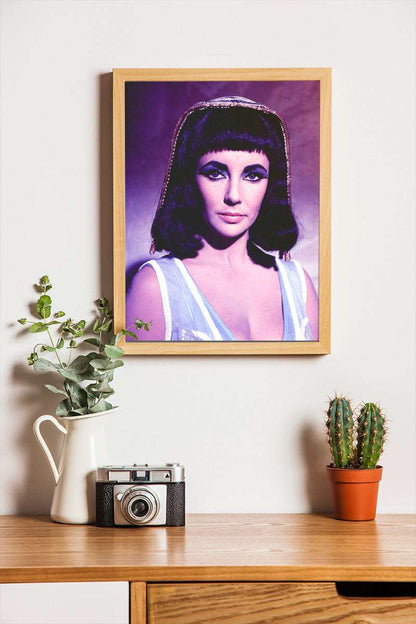 Elizabeth Taylor (Cleopatra) - framed poster