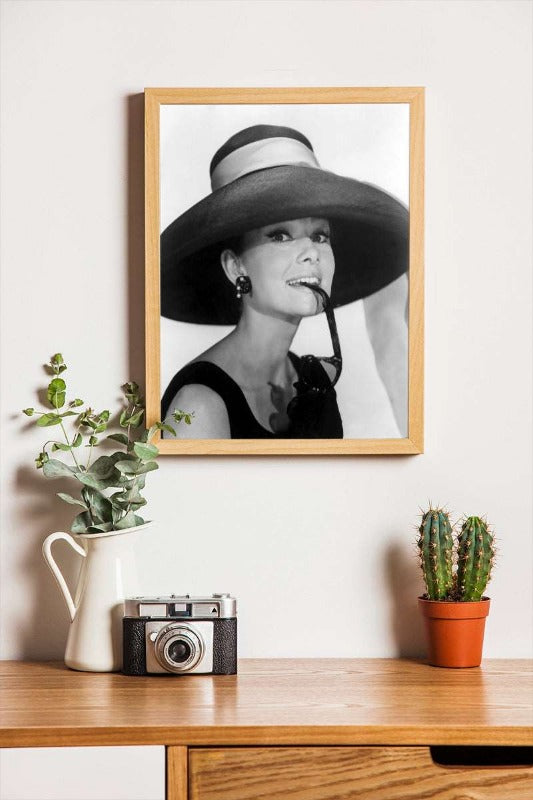 Audrey Hepburn (Breakfast at Tiffany's, 1961) - framed poster