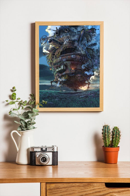 Howl's Moving Castle - framed poster