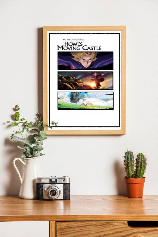 Howl's Moving Castle - framed poster