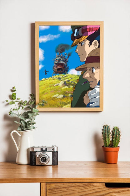 Howl's Moving Castle - framed poster