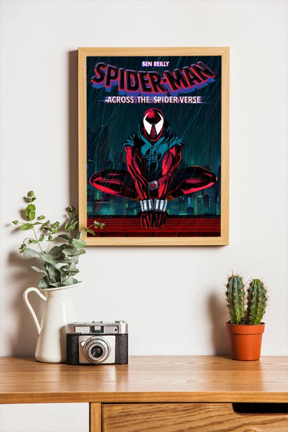 Spider Man Across The Spider Verse - framed poster