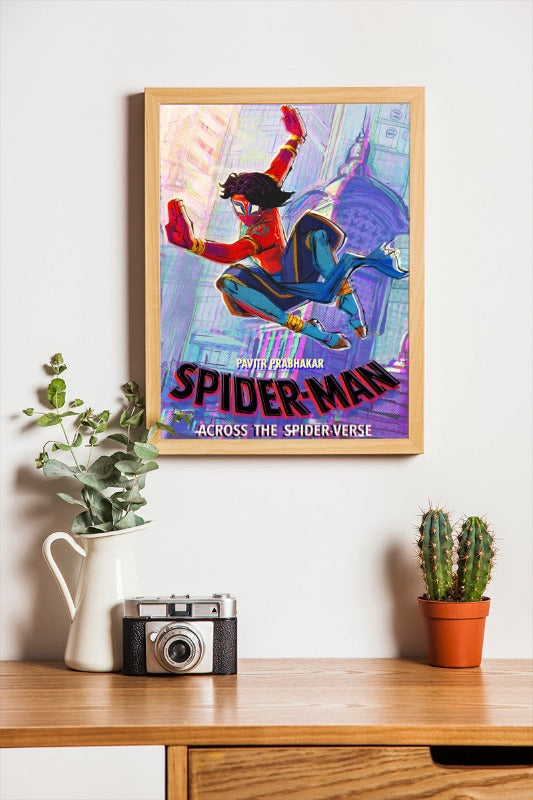 Spider Man Across The Spider Verse - framed poster