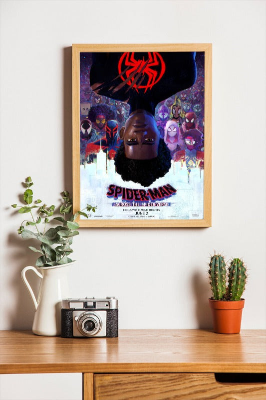 Spider Man Across The Spider Verse - framed poster