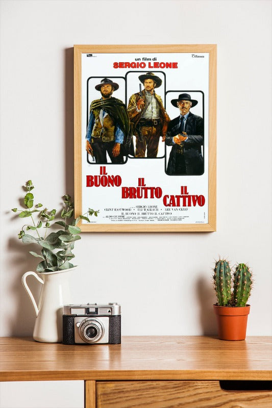 Il buono il brutto il cattivo - framed poster