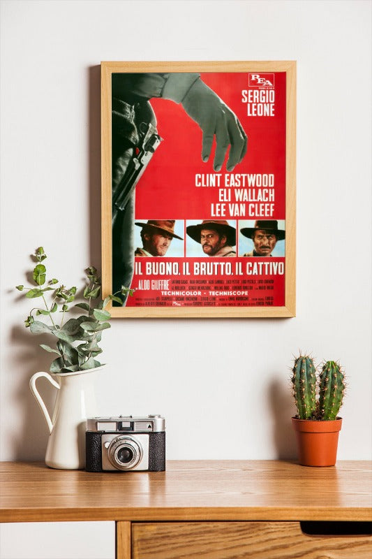 Il buono il brutto il cattivo - framed poster