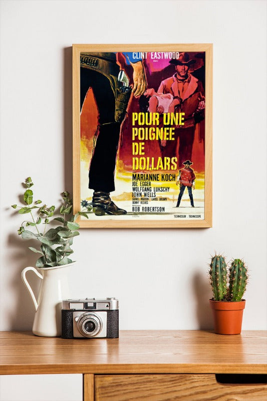 Pour une poignee de dollars - framed poster