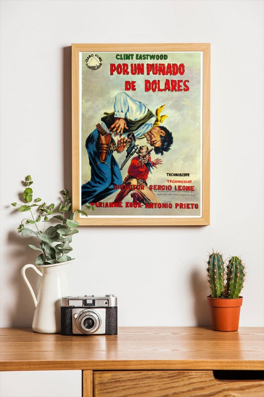 Por un puñado de dolares - framed poster