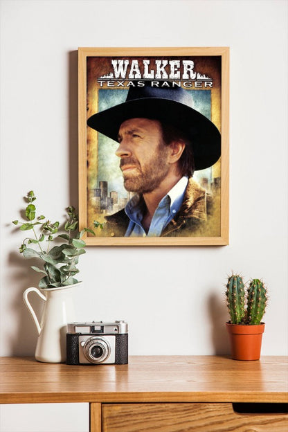 Walker Texas Ranger - framed poster