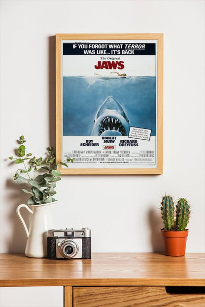 Jaws - framed poster