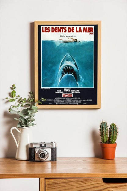 Les Dents de la Mer (Jaws) - framed poster