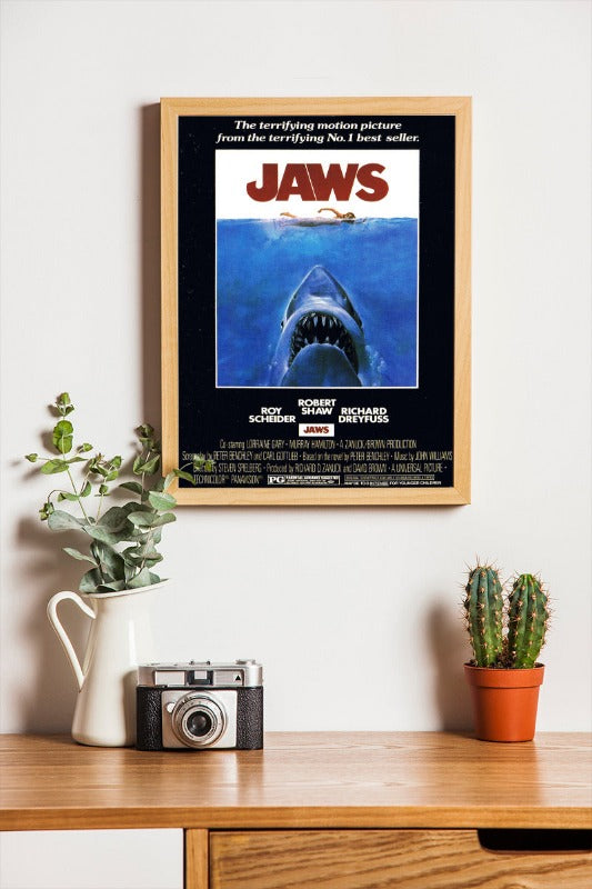 Jaws - framed poster