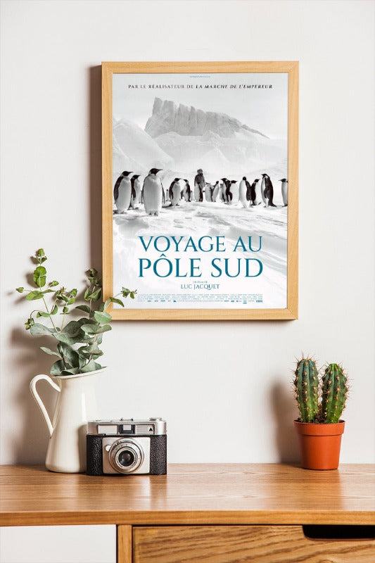 Voyage au pôle sud - framed poster