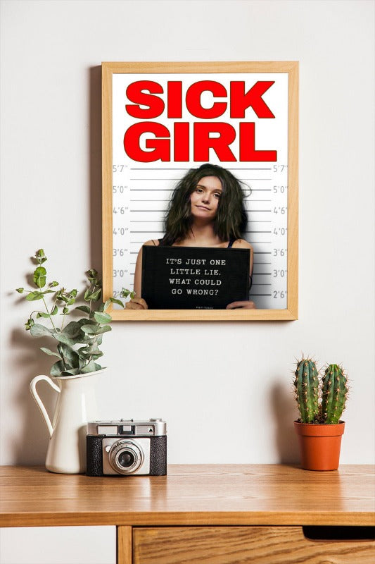 Sick Girl - framed poster