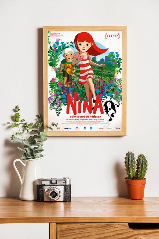 Nina et le secret du hérisson - framed poster