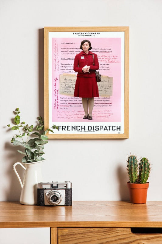 The French Dispatch - framed poster