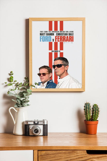 Ford v Ferrari - framed poster