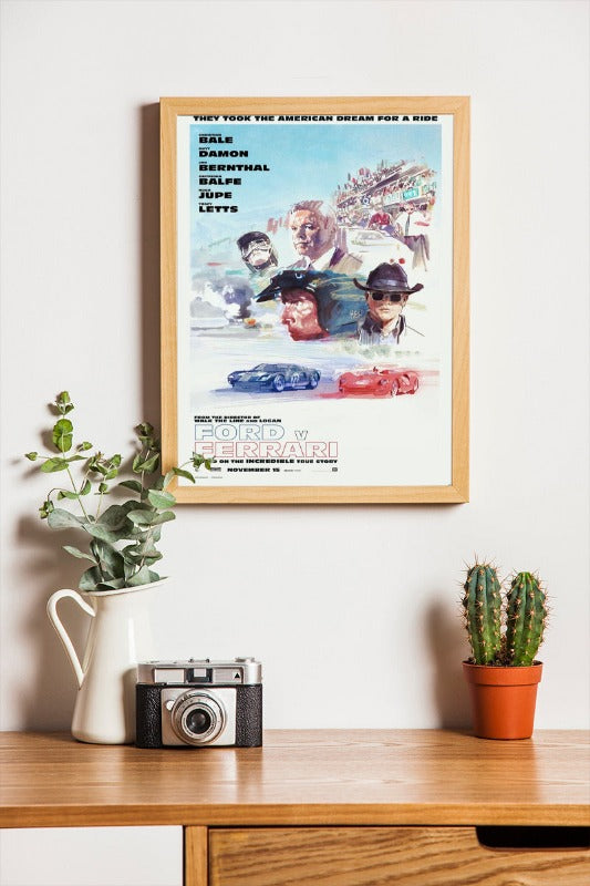 Ford v Ferrari - framed poster