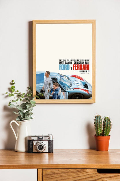 Ford v Ferrari - framed poster