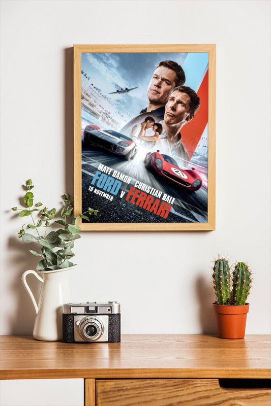 Ford v Ferrari - framed poster