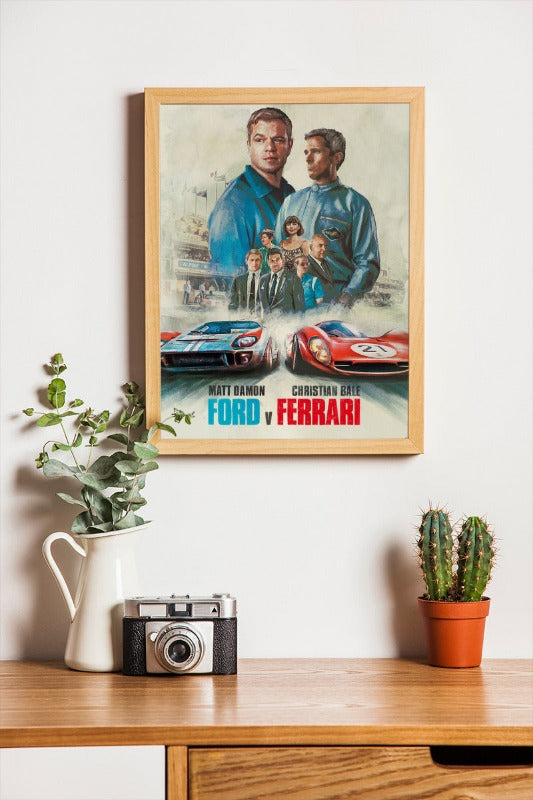 Ford v Ferrari - framed poster