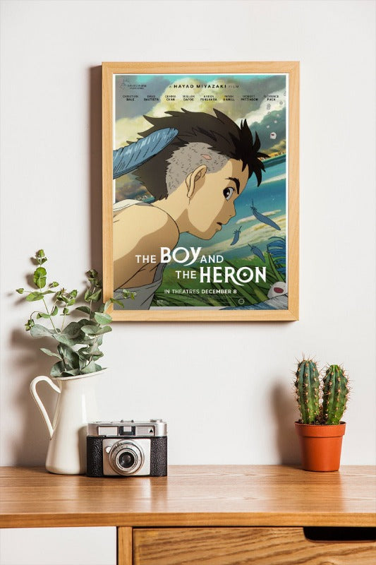 The Boy and The Heron - framed poster