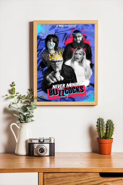 Never Mind The Buzzcocks - framed poster