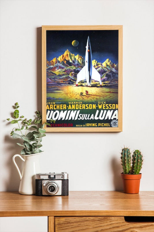 Uomini sulla luna - framed poster