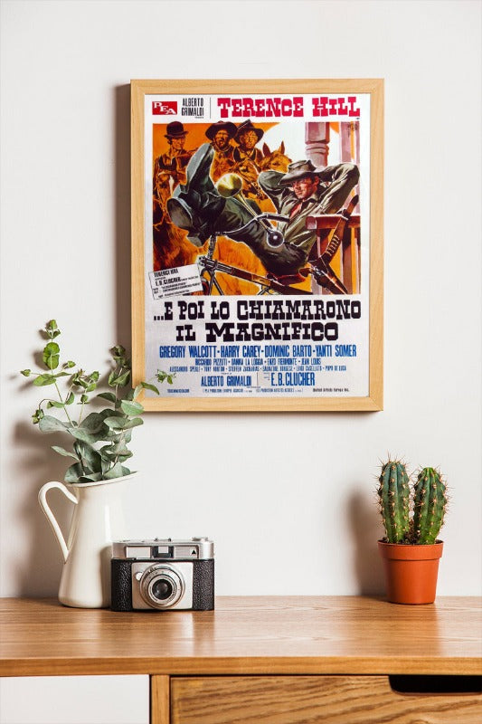 E poi lo chiamarono il magnifico - framed poster