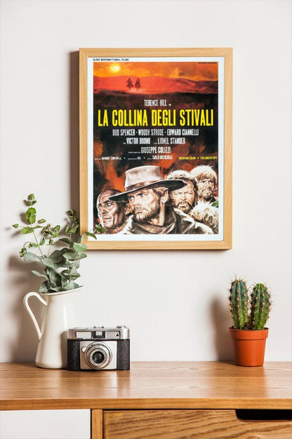 La collina degli stivali - framed poster