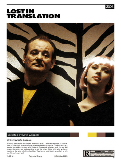 Lost In Translation minimalist paper poster