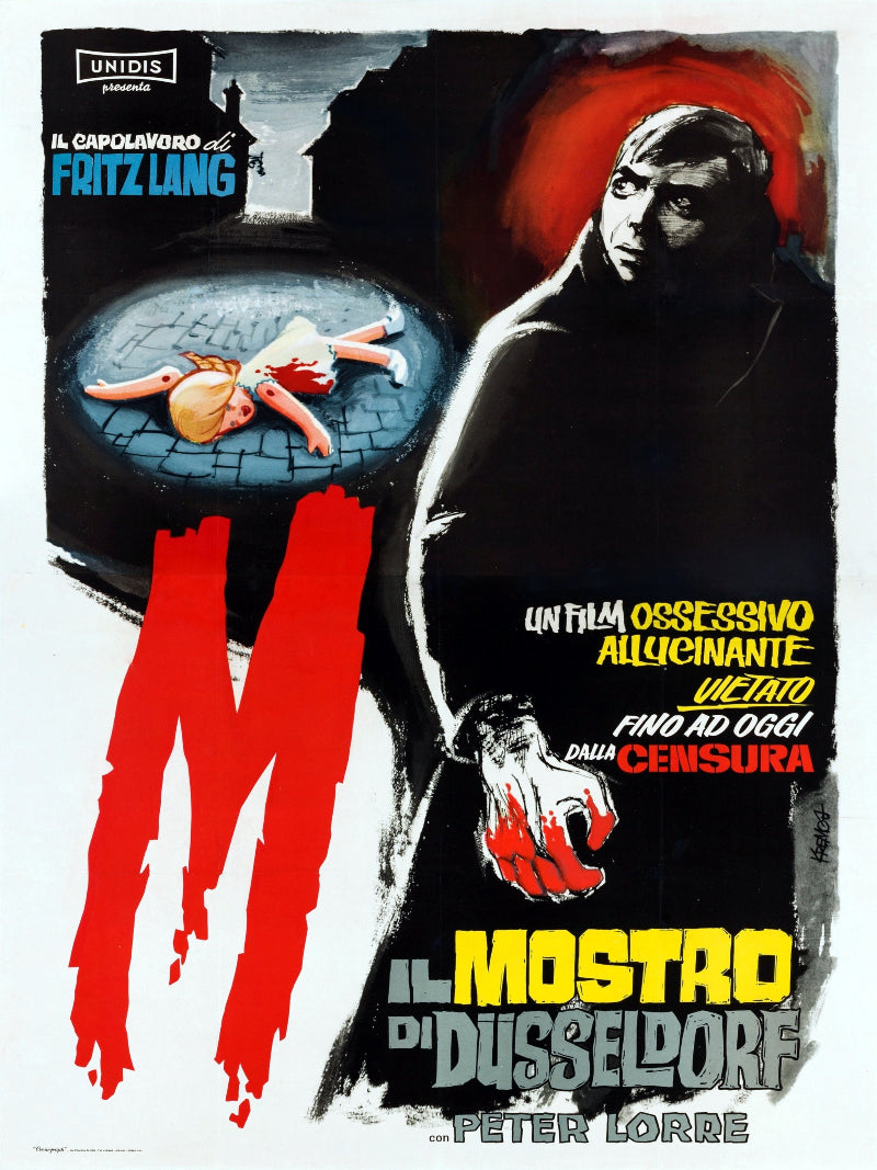 M Il mostro di Dusseldorf paper poster