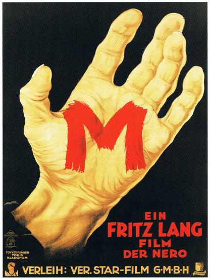 M Fritz Lang paper poster