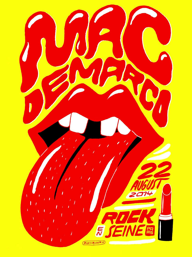 Mac DeMarco en Rock Seine Paris paper poster