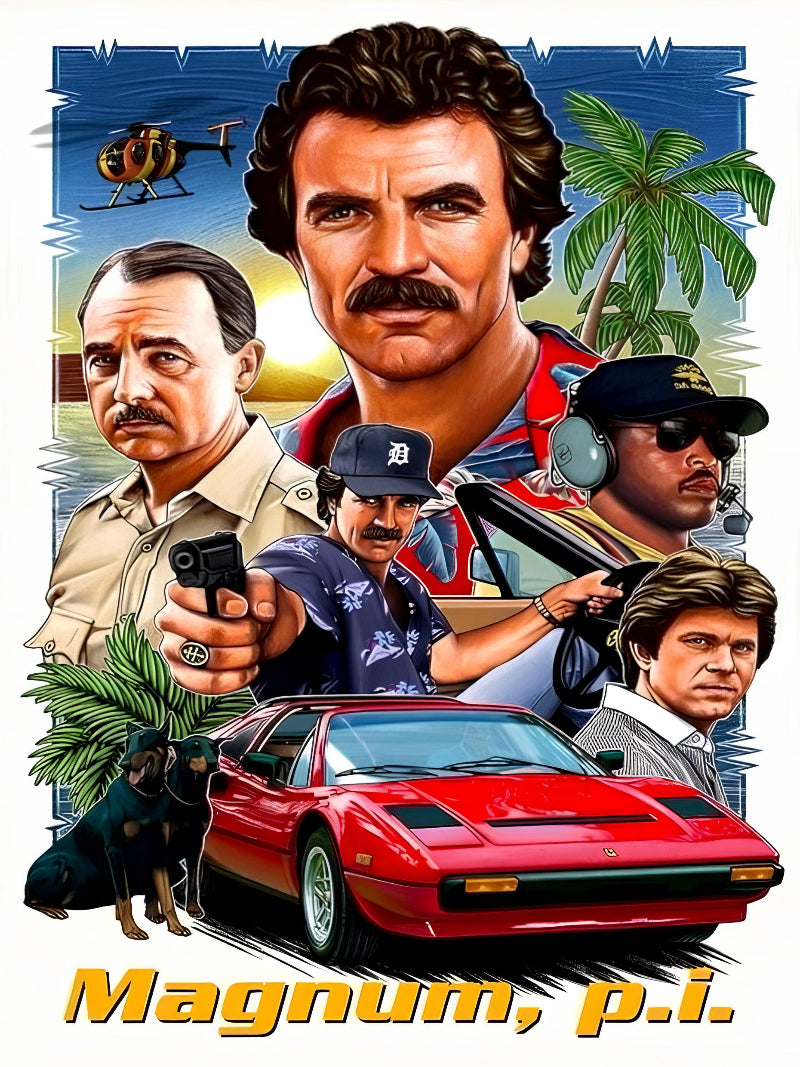 Magnum PI Wall Art paper poster