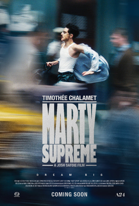 Marty Supreme paper poster