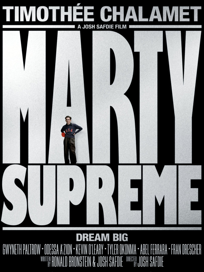 Marty Supreme paper poster