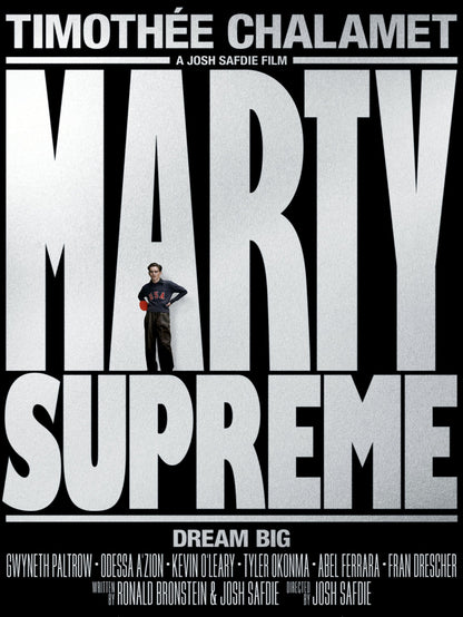 Marty Supreme paper poster