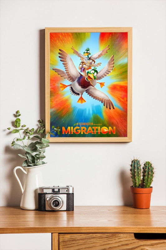 Migration - framed poster