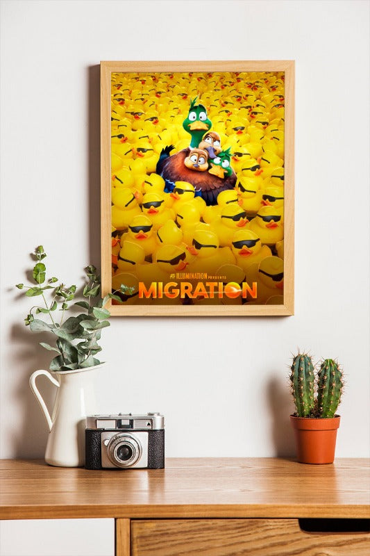 Migration - framed poster