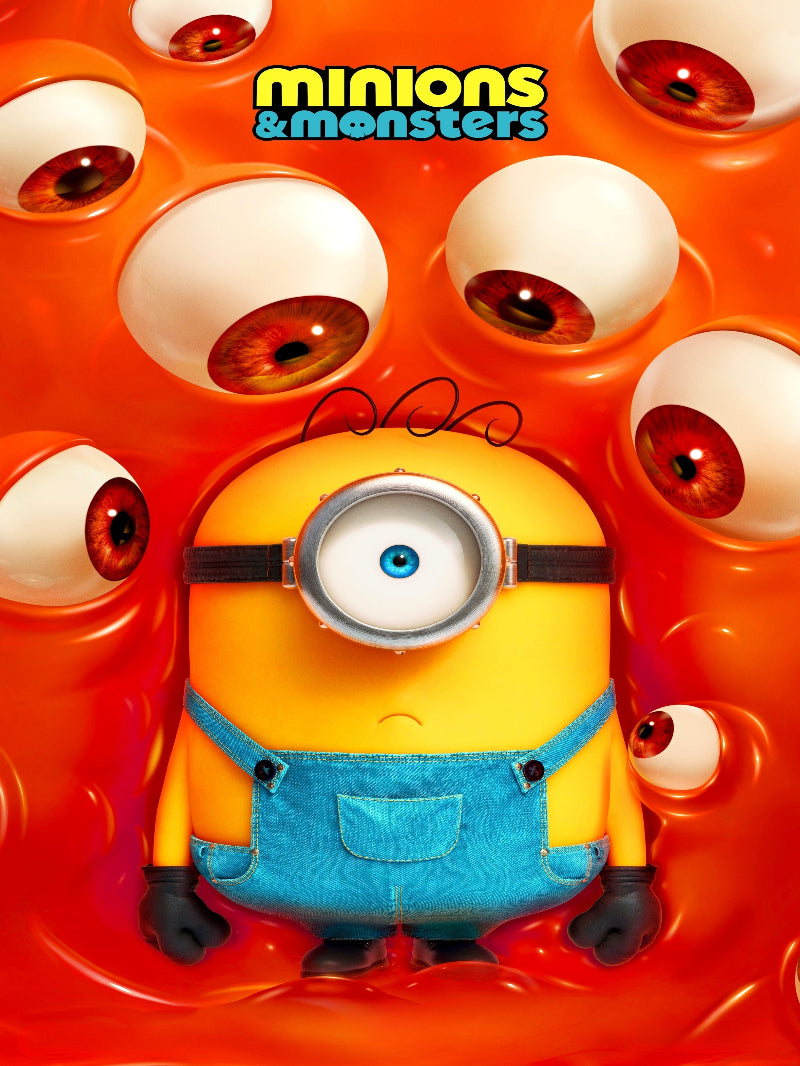 Minions & Monster paper poster
