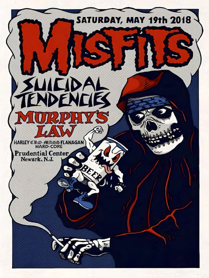 Misfits at Prudential Center Newark paper poster
